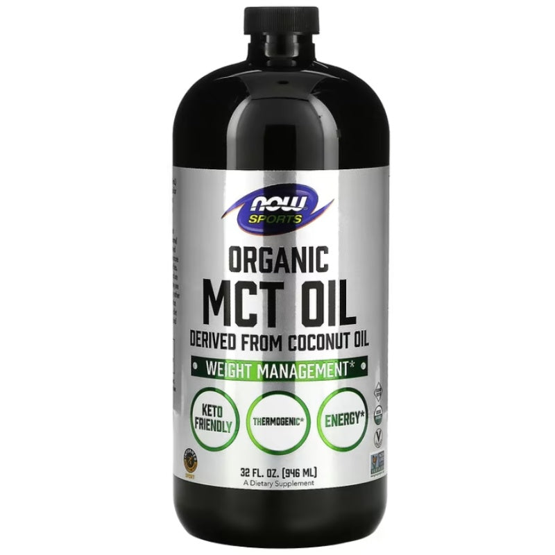 NOW FOODS ORGANIC MCT Oil Flydende - 946 ml.