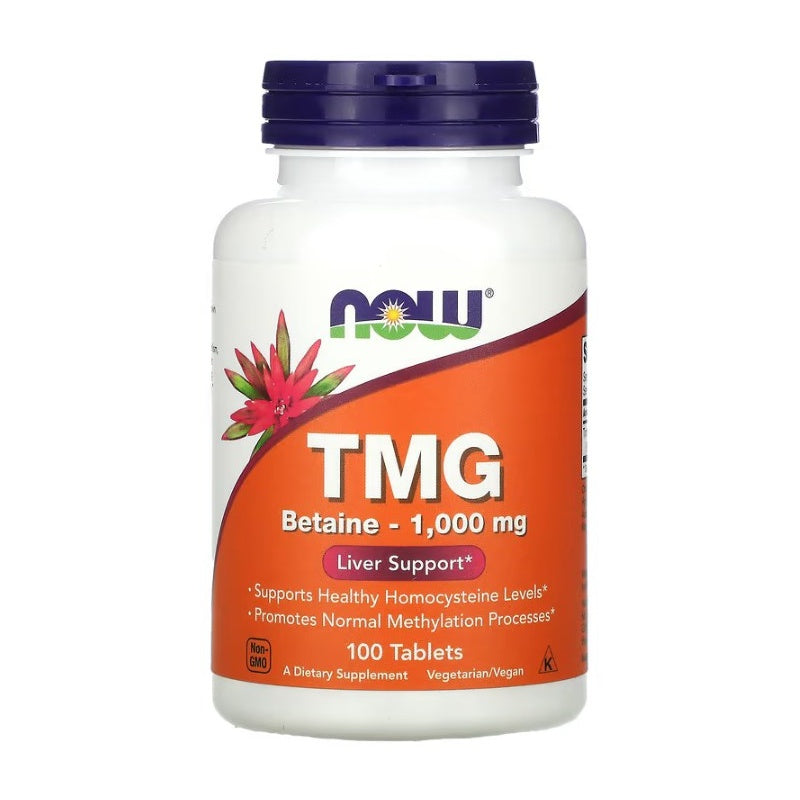 NOW FOODS TMG (Trimethylglycine) 1000mg - 100 tablets