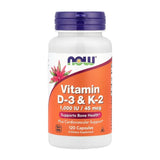 NOW FOODS D3- og K2-vitamin – 120 vcaps