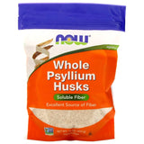 NOW FOODS Whole Psyllium Husks Powder - 454g (16oz)