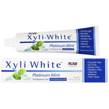 NOW FOODS XyliWhite Platinum Mint tandpasta gel + bagepulver 181g
