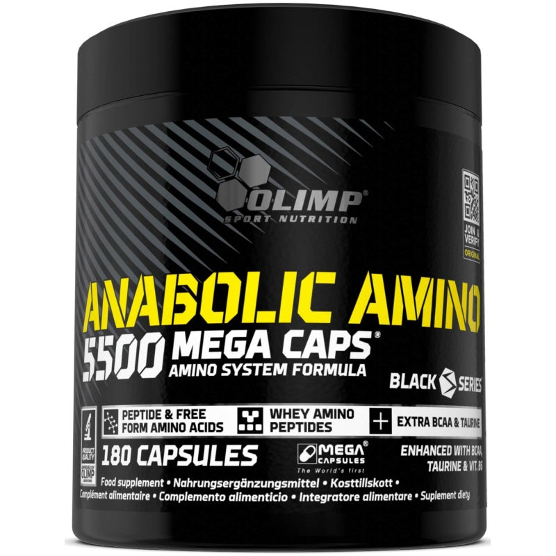 OLIMP Anabolic Amino 5500 Mega Caps - 180 kapsler