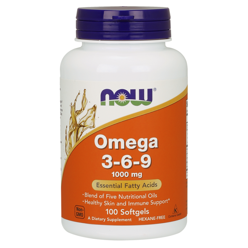 NOW FOODS Omega 3-6-9, 1000mg - 100 softgel