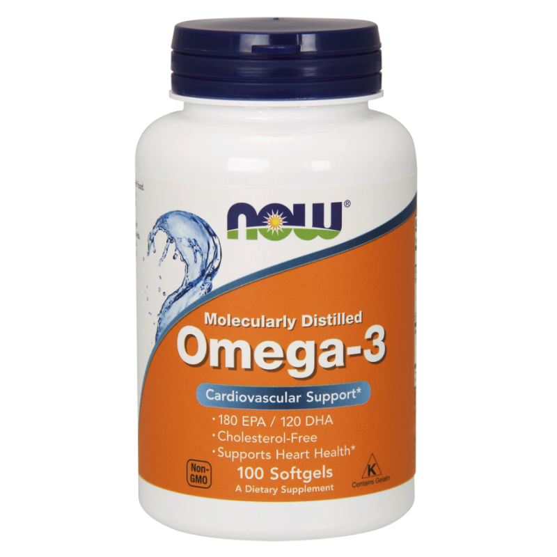 NOW FOODS Omega-3 Fish Oil - 100 softgels
