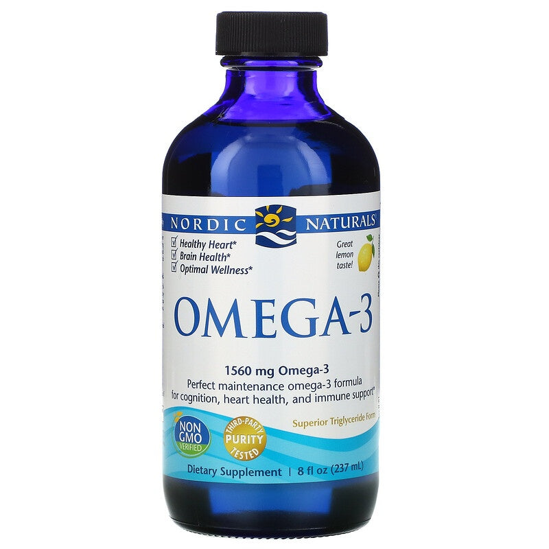 NORDIC NATURALS Omega-3, 1560 mg - 237 ml. Lemon