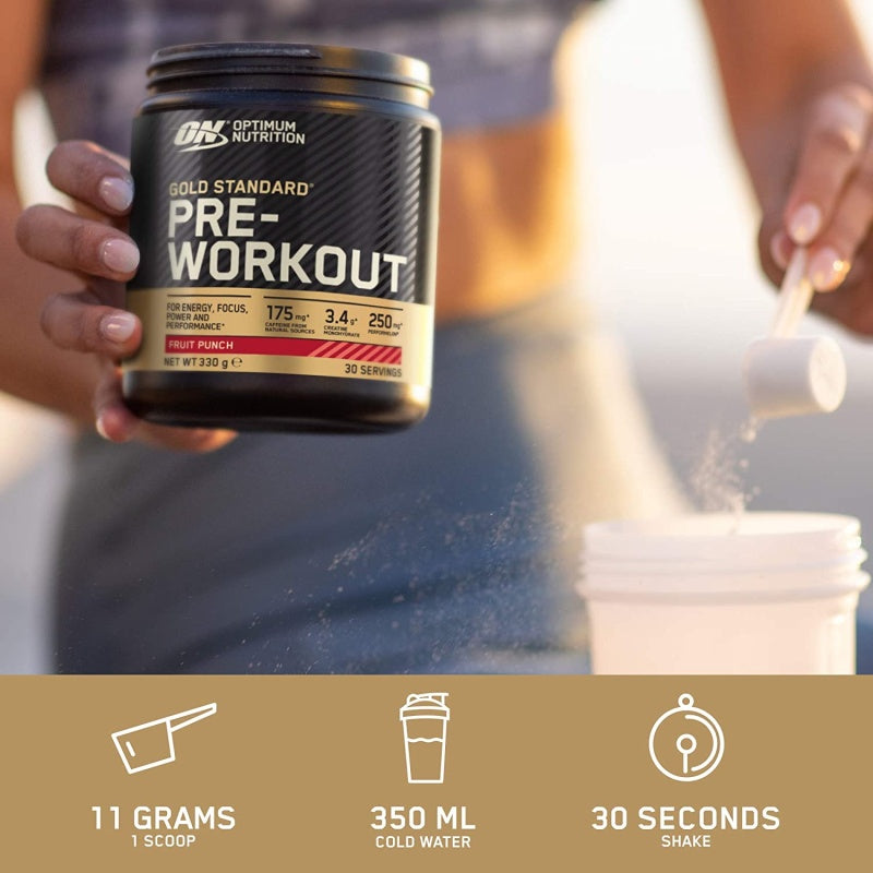 ON Gold Standard Pre Workout 30 servings Kiwi BB 06/2025