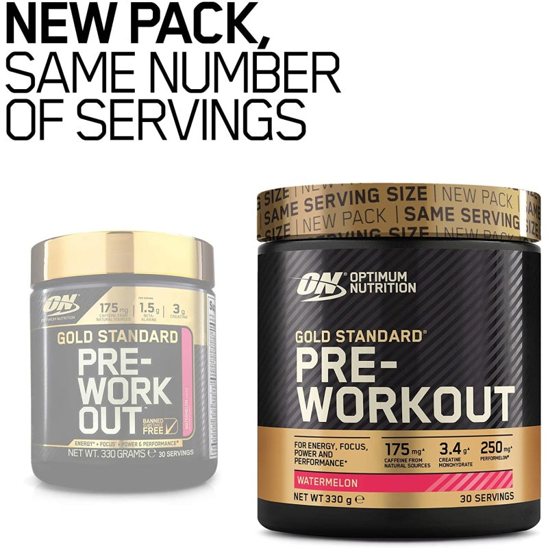 ON Gold Standard Pre Workout 30 portioner Kiwi BB 06/2025