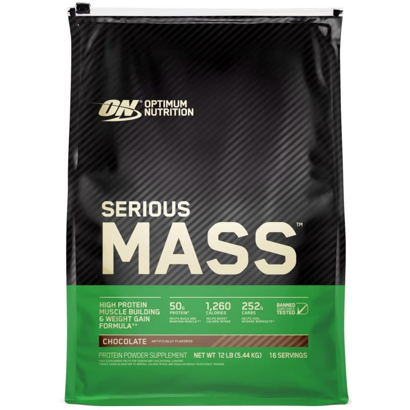 ON Serious Mass 12 lbs (5443g) Strawberry
