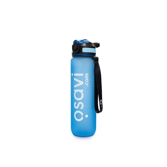 OSAVI Sugrörsflaska 1000ml Blå