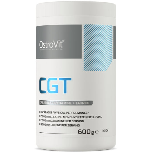OstroVit CGT -Creatine + Glutamine + Taurine 600g Fersken