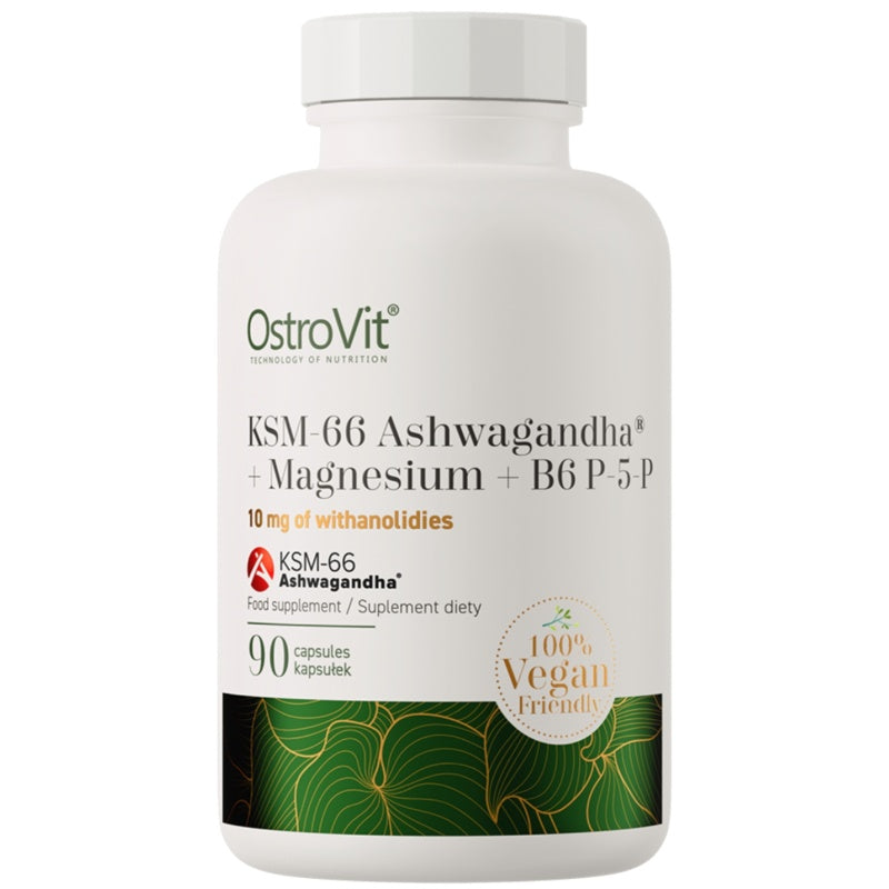 OstroVit KSM-66 Ashwagandha + Magnesium + B6 P-5-P 90 caps