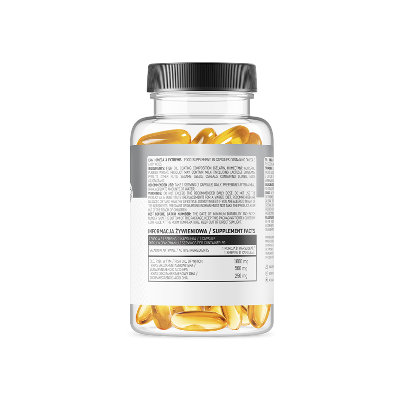 OstroVit Omega 3 Extreme 90 caps (500 EPA / 250 DHA)