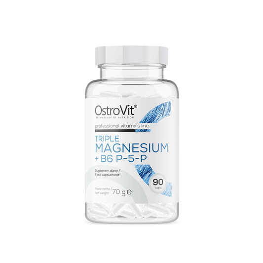 OstroVit Triple Magnesium + B6 P-5-P 90 kaps.