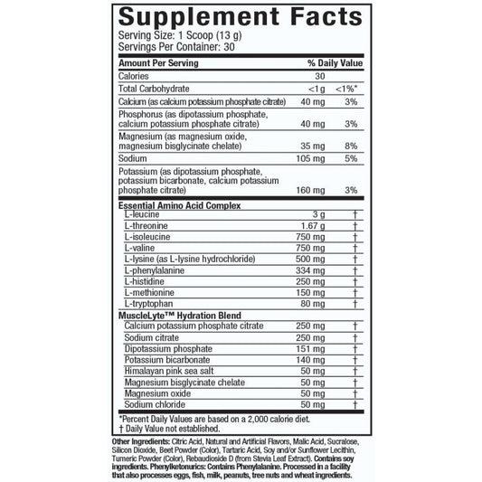 MUSCLETECH Platinum 100 % EAA+ 30 portioner (400g) Grapefrukt