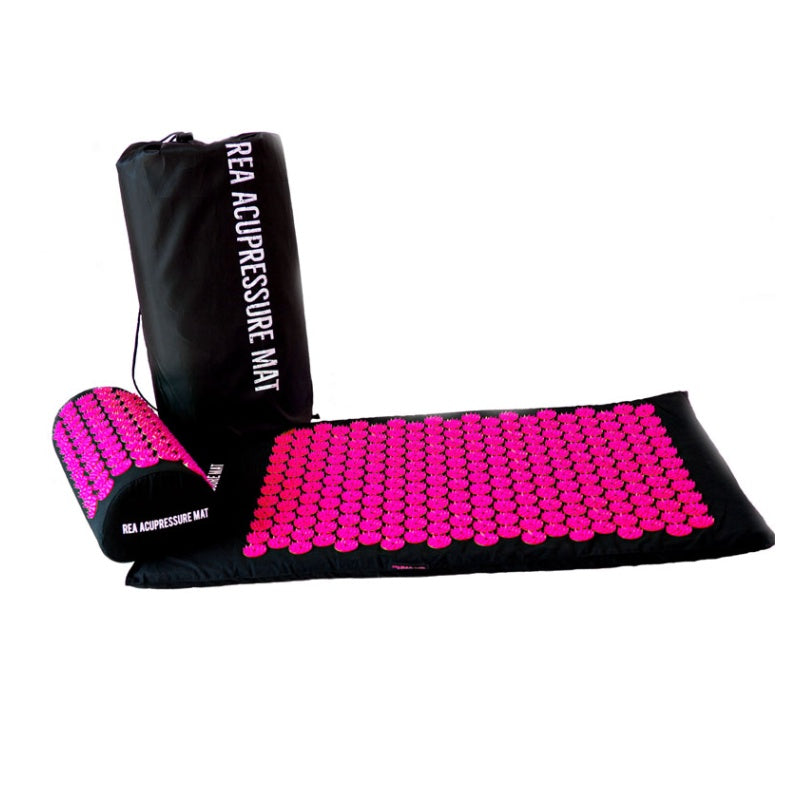 REA Acupressure mat Roosa/must (akupunurimatt + padi + kott)
