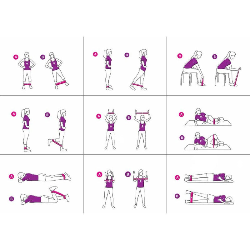 REA Hip Band (textile training rubbers) 3x