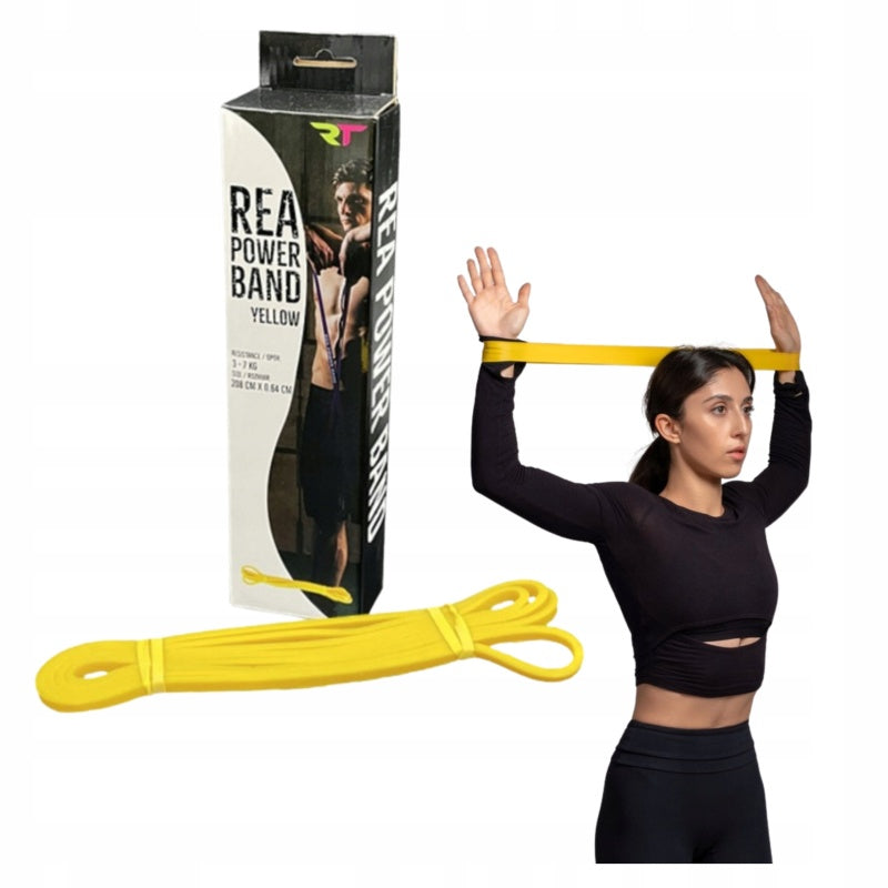 REA Power Band YELLOW kerge (treeningkumm) 2-7kg