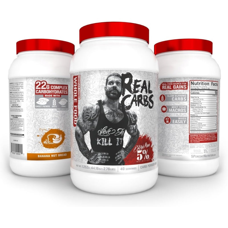 5% NUTRITION Real Carbs 2.7 Lb, 40 Servings Blueberry Cobbler