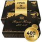 Royal Honey 2-pack vip lådor, 24 stycken, 40% rabatt, svart och guld förpackning