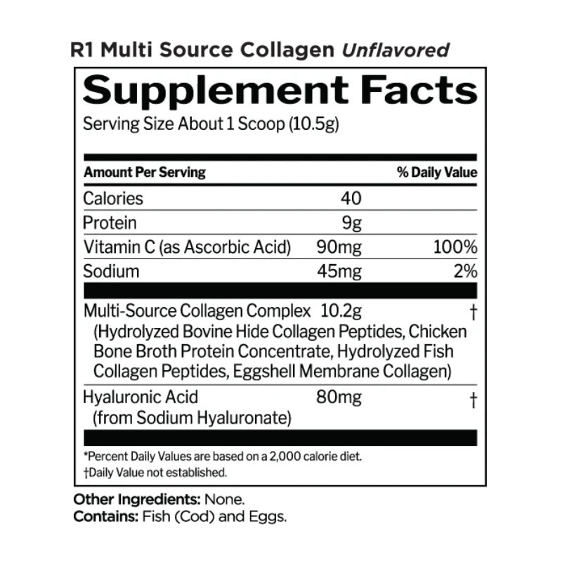 RULE1 Multi-Source Collagen 25 Servings Unflavored