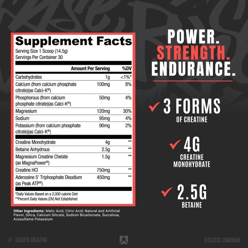 RYSE Loaded Creatine 30servings