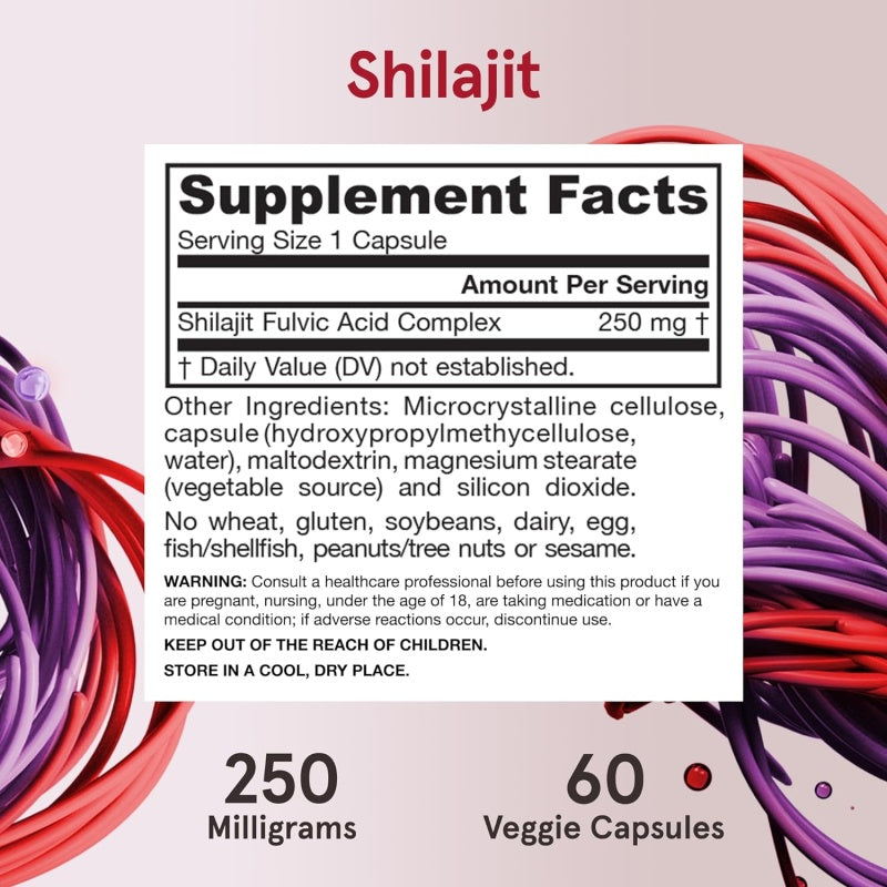 JARROW FORMULAS Shilajit Fulvic Acid Complex - 60 vcaps