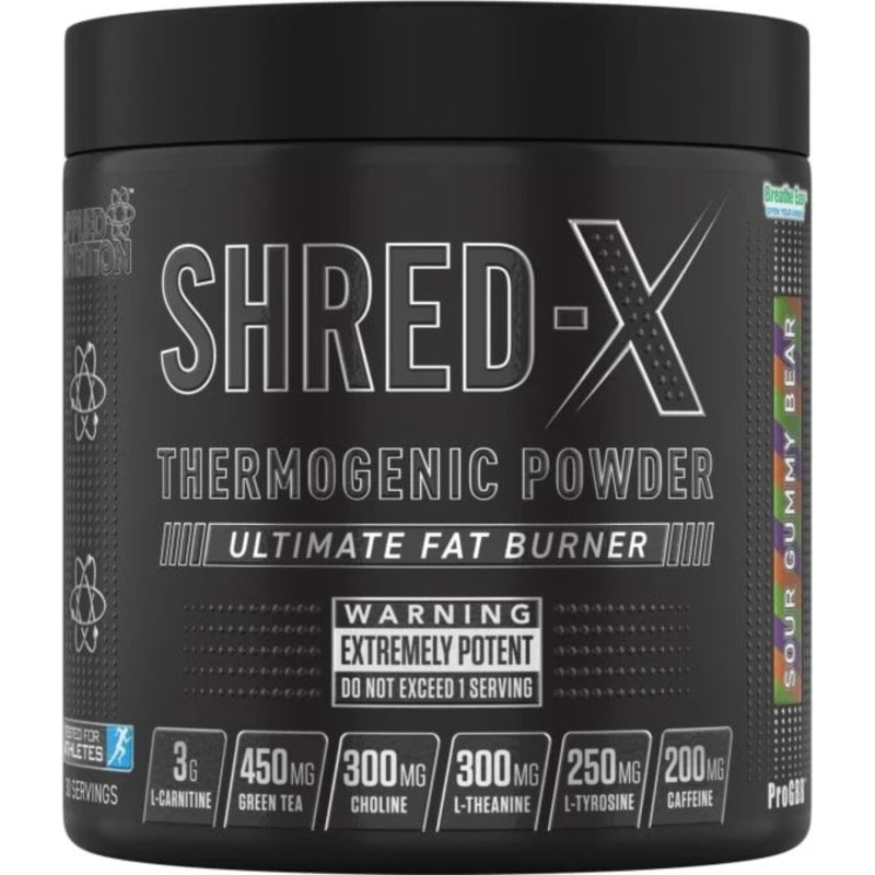 Applied Nutrition Shred-X Thermogenic Powder 300g Sour Gummy Bear