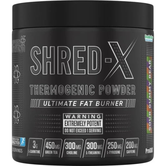 Applied Nutrition Shred-X Thermogenic Powder 300g Sour Gummy Bear