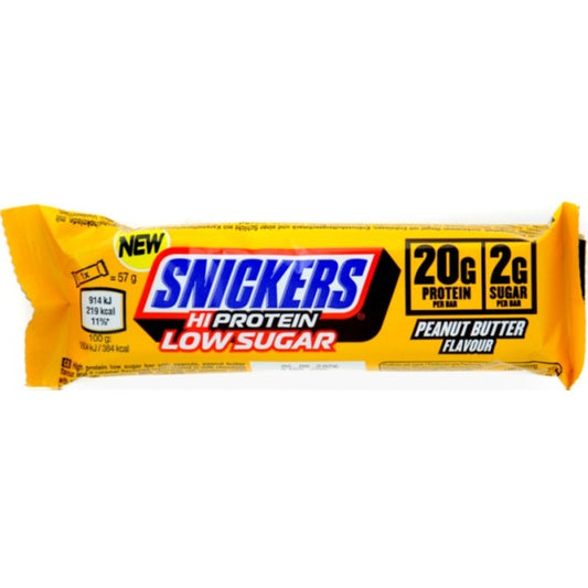 SNICKERS Low Sugar High Protein Bar 57g Peanut Butter