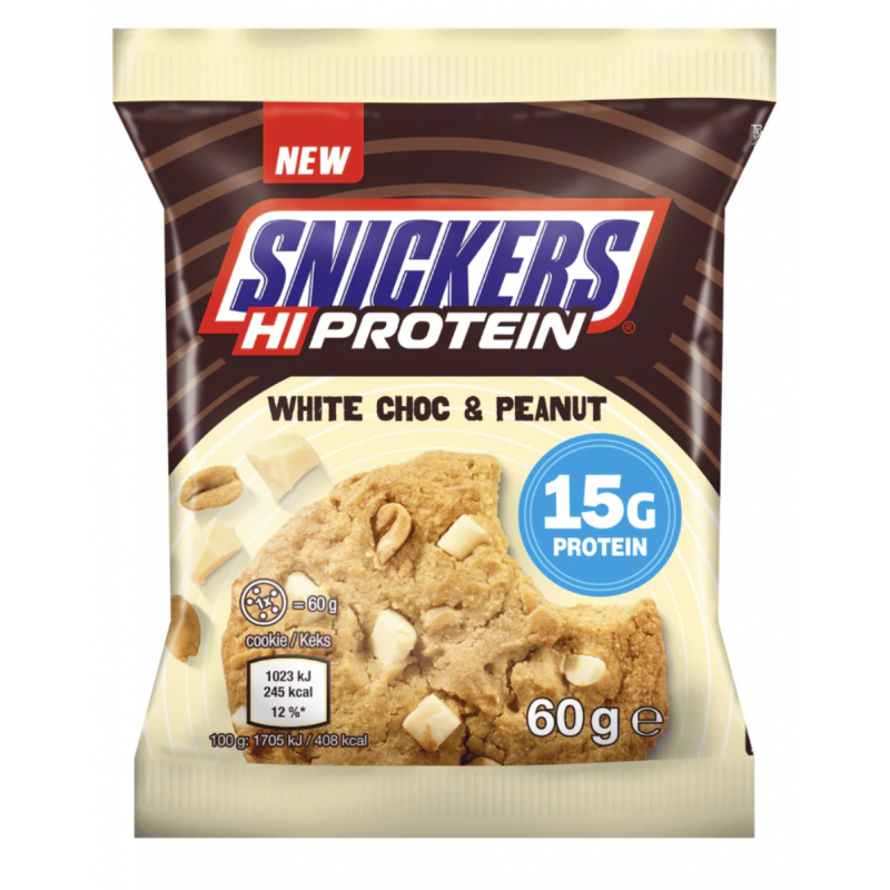 SNICKERS High Protein Cookie 60g White Choc & Peanut