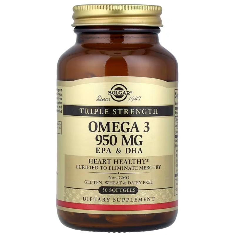 SOLGAR Triple Strength Omega-3 950mg, 50softgels