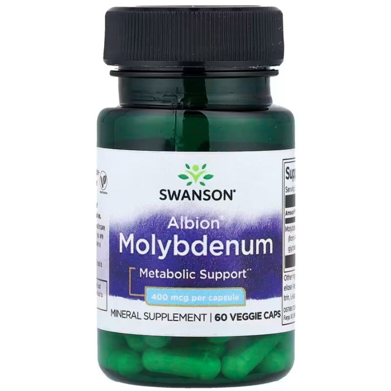 SWANSON Albion Molybdenum 400mcg - 60 veg.kaps.