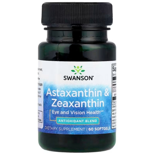 SWANSON Astaxanthin & Zeaxanthin - 60 softgels