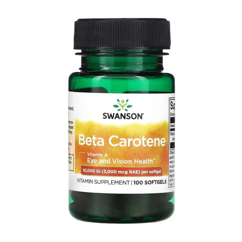 SWANSON Beta Carotene (A-vitamin) 10000iu - 100 softgels