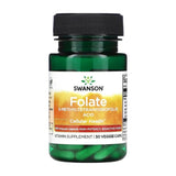 SWANSON Folat (5-methyltetrahydrofolsyre) 800mcg - 30 vcaps