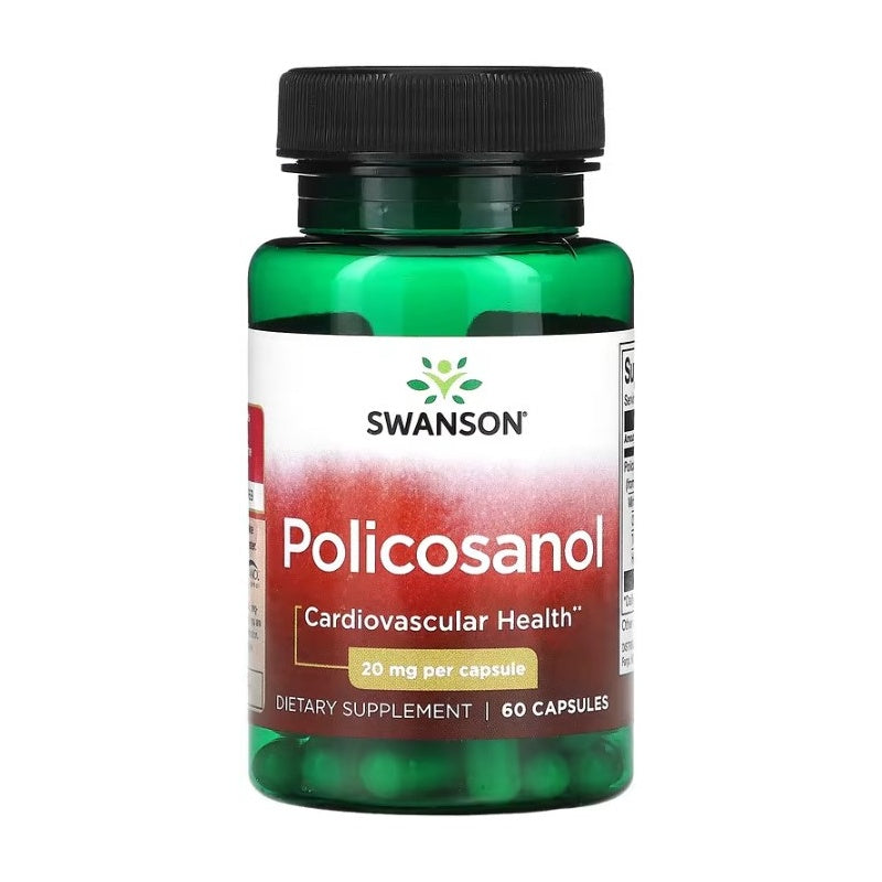 SWANSON Policosanol 20 mg – 60 kapsler Bedst før 04/25