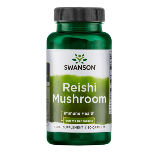 SWANSON Reishi Mushroom, 600 mg – 60 kapslar