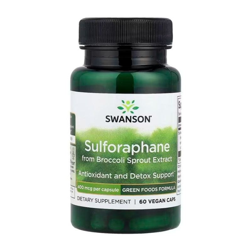 SWANSON Sulforafan fra Broccolispireekstrakt, 400mcg - 60 vcaps