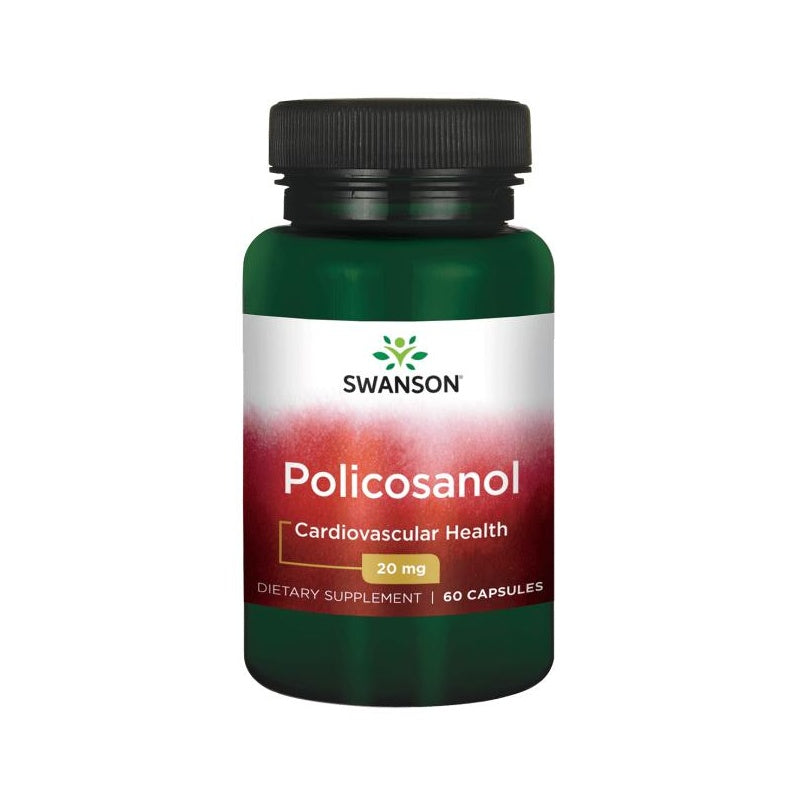 SWANSON Policosanol 20 mg – 60 kapsler Bedst før 04/25