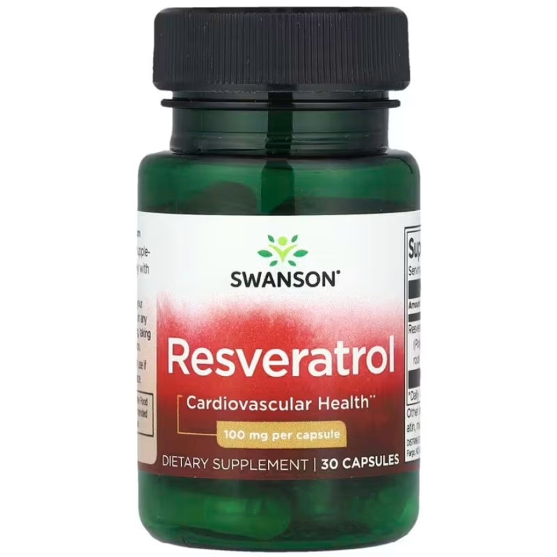 SWANSON Resveratrol 100mg - 30 kapslar
