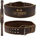 CP SPORTS Weight Lifting belt Leather (BROWN) T4