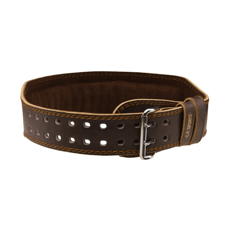 CP SPORTS Weight Lifting belt Leather (BROWN) T4