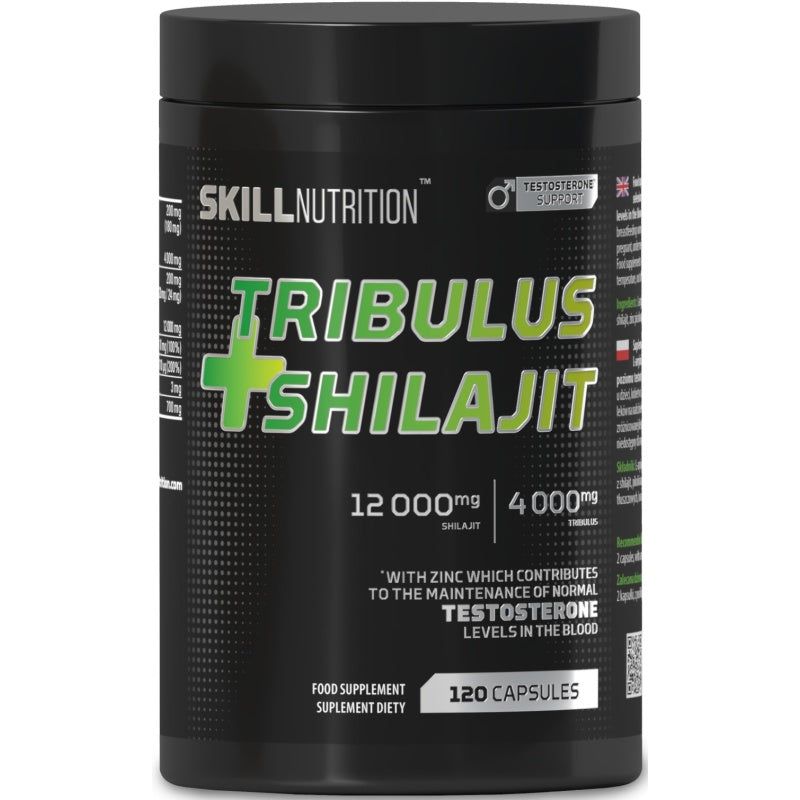SKILL NUTRITION Tribulus + Shilajit - 120 vegan caps