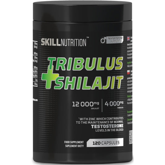 SKILL NUTRITION Tribulus + Shilajit - 120 vegan caps