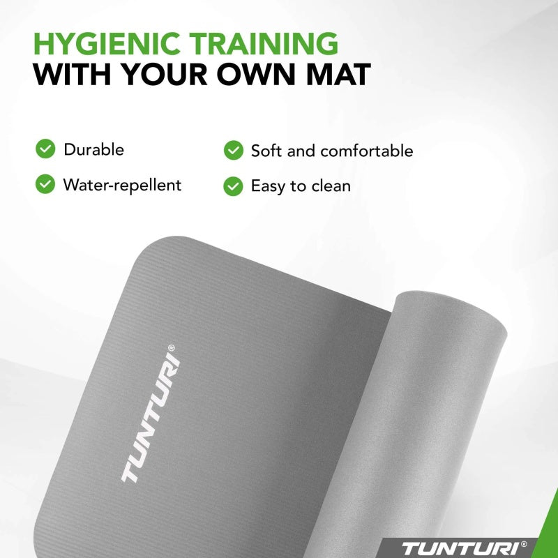 TUNTURI Exercise mat 180x60x1.5cm Grey