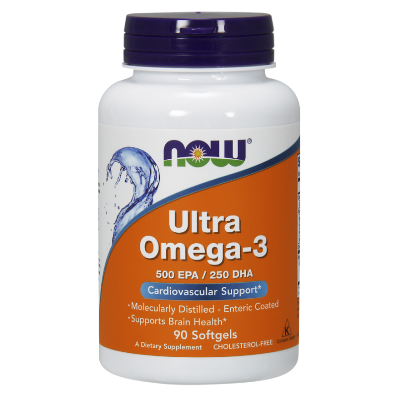 NOW FOODS Ultra Omega-3 - 90 bløde kapsler