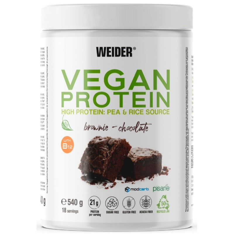 WEIDER Vegan Protein 540 gram Brownie Chocolate