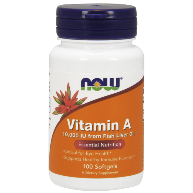 NOW FOODS Vitamin A, 10000 IU x 100sgels