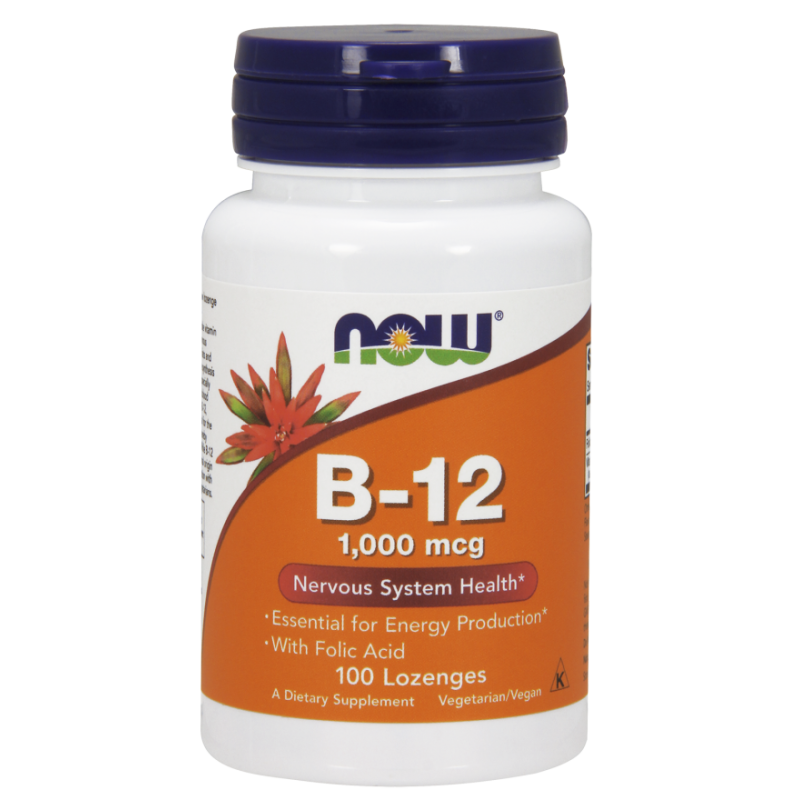 NOW FOODS Vitamin B12 1000mcg - 100 sugetabletter