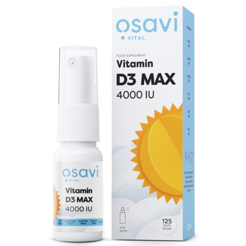 OSAVI Vitamin D3 Oral Spray MAX 4000IU - 12.5 ml.